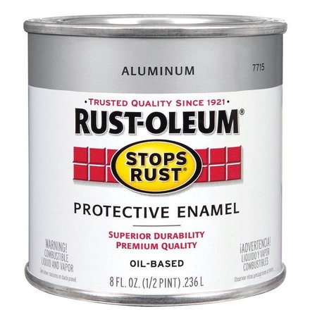 RUST-OLEUM Paint Rust Obs Alum Met 1/2Pt 7715730